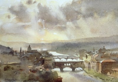 Fluss Arno, Florenz von Trevor Chamberlain
